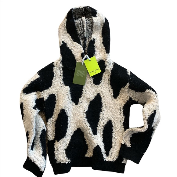 NWT Sandy Liang x Target leopard print sherpa hoodie / Size XS - Picture 4 of 6